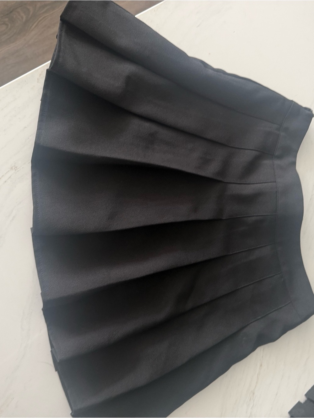 Women's Black Pleated Skater Skirt